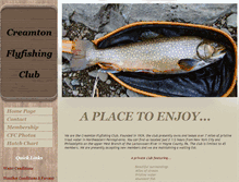 Tablet Screenshot of creamtonflyfishingclub.com